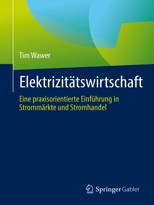 Title details for Elektrizitätswirtschaft by Tim Wawer - Available